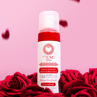 Mousse nettoyante intime à la Rose Mystik - L'Envoûtante (150ml)