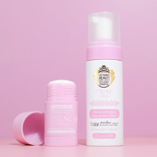 Duo Déodorant + Mousse intime au Musc Blanc