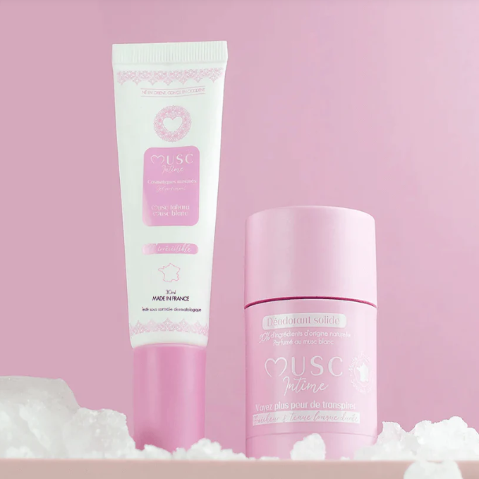 Gel parfumant + déodorant naturel au Musc Blanc