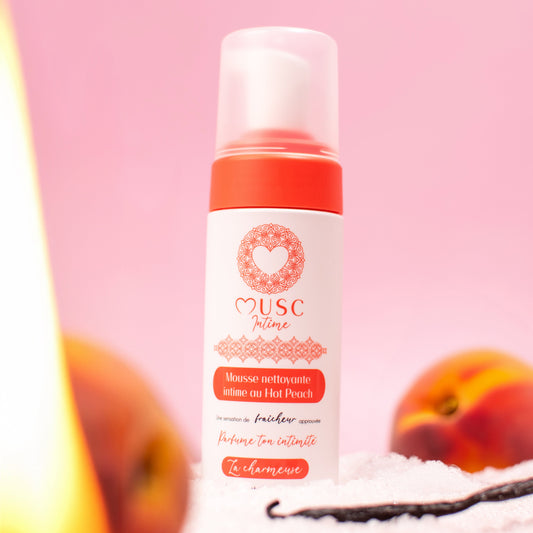 Mousse nettoyante intime à la Hot Peach - La Charmeuse (150ml)