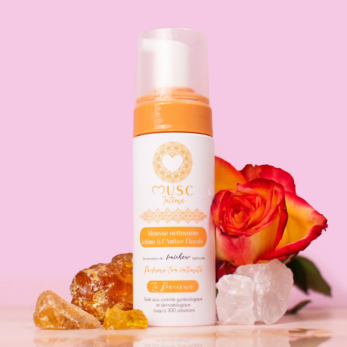 Mousse Nettoyante Intime - Amber Flower - La Précieuse (150ml)