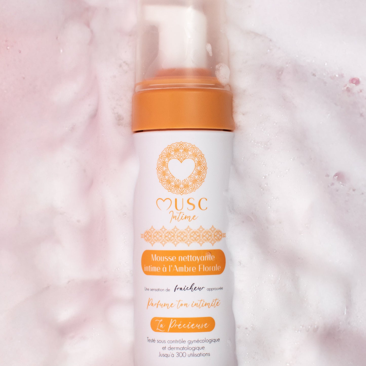 Mousse Nettoyante Intime - Amber Flower - La Précieuse (150ml)