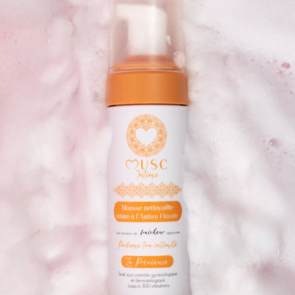 Mousse Nettoyante Intime - Amber Flower - La Précieuse (150ml)